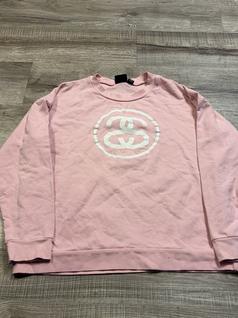 Pink stussy crewneck